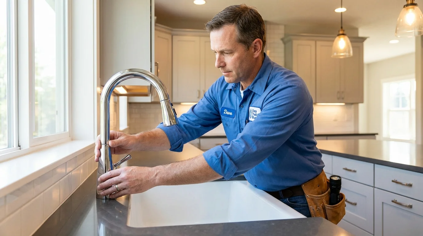 Kitchen faucet installation by Johns Plumbing LLC in Wanaque